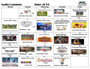 activity calendar main June 2018